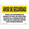 Signmission OSHA Security Sign, 7" Height, 10" Width, All Activities Are Recorded Spanish, Landscape OS-SN-D-710-L-11504 - alternate 1